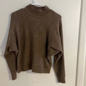 Extra small brown turtle neck sweater
